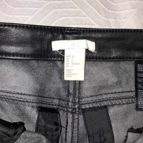 Black fitted leather pants - Picture 9 of 9